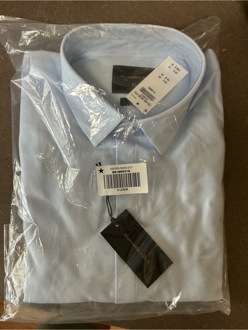Abercrombie & Fitch Men’s Light Blue Dress Shirt